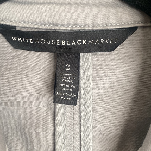 Gray bling sparkle sequin chrome WHBM jacket White House black market - Picture 6 of 12